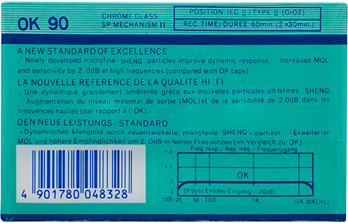 Compact Cassette PANDA (熊猫) 90 "SY-D" Type I Normal Europe