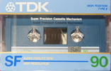 Compact Cassette TDK SF 90 "SF-90" Type II Chrome 1985 Japan