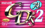 Compact Cassette Maxell CD`s II / CD`s 2 74 "CDS2-74M" Type II Chrome 1999 Japan