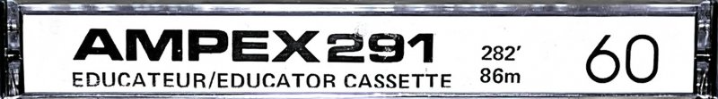 Compact Cassette Ampex 291 60 Type I Normal 1974 Canada