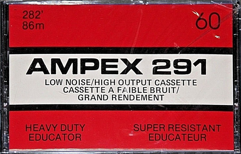 Compact Cassette Ampex 291 60 Type I Normal 1974 Canada