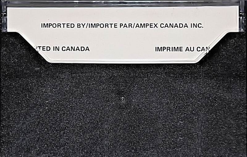 Compact Cassette Ampex 291 60 Type I Normal 1974 Canada