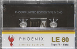 Compact Cassette Phoenix LE 60 Type IV Metal USA