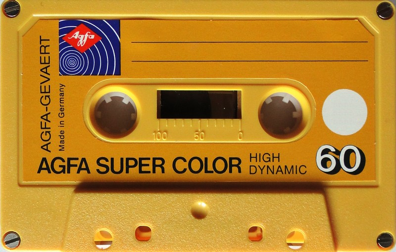 Compact Cassette AGFA SUPER COLOR 60 Type I Normal 1975 Europe