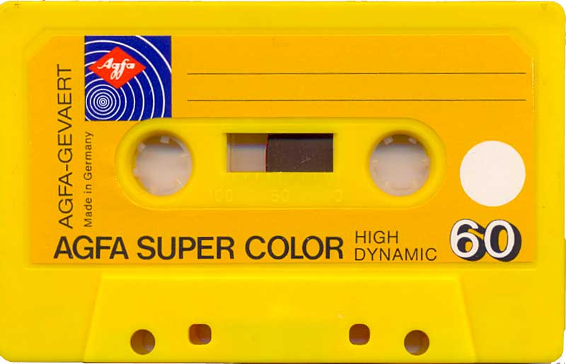 Compact Cassette AGFA SUPER COLOR 60 Type I Normal 1975 Europe