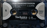 Compact Cassette Technics 30 "Folster Me-225 QFT-ITCCPTRJZ" Demonstration Tape Japan