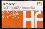 Compact Cassette Sony HF 46 Type I Normal 1973 Japan
