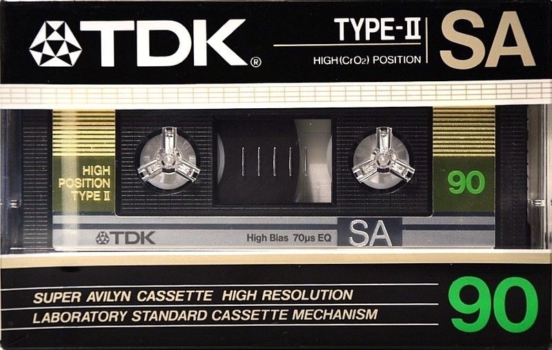 Compact Cassette TDK SA 90 Type II Chrome 1986 Australia, Europe