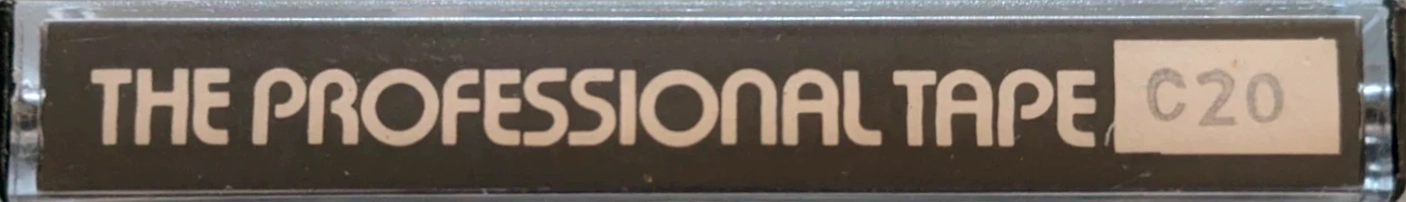 Compact Cassette The Professional Tape 20 Type I Normal England