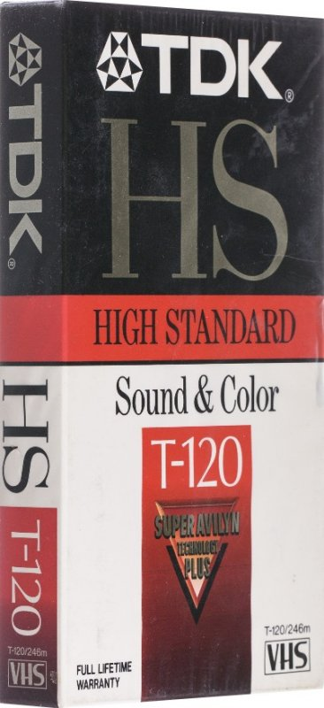 VHS, Video Home System TDK HS 120 Type II Chrome 1991 North America