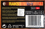 Compact Cassette RAKS SD-S 55 Type II Chrome 1993 Europe