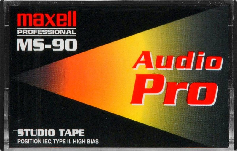 Compact Cassette Maxell MS Audio Pro 90 Type II Chrome 1997 Japan