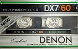 2 pack Denon DX7 60 "Exellent" Type II Chrome 1983 Japan
