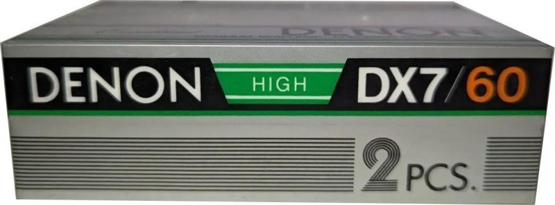 2 pack Denon DX7 60 "Exellent" Type II Chrome 1983 Japan