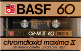 Compact Cassette BASF Chromdioxid Maxima II 60 "CR-M II" Type II Chrome 1985 Europe