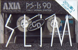 Compact Cassette AXIA PS-Is 90 "PS-1s S 90" Type I Normal 1989 Japan