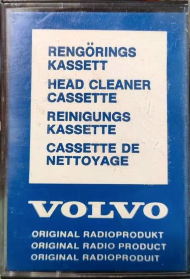 Compact Cassette Volvo Cleaning Cassette Sweden