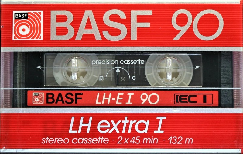 Compact Cassette BASF LH Extra I 90 "LH-E I" Type I Normal 1985 Europe
