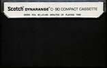Compact Cassette Scotch Dynarange 90 Type I Normal 1971 Europe