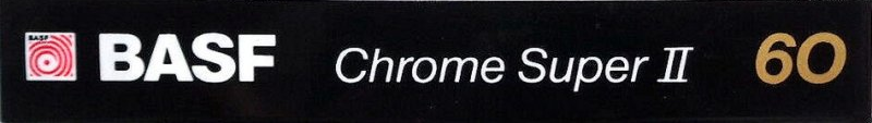 Compact Cassette BASF Chrome Super II 60 Type II Chrome 1989 Europe