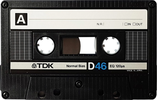 Compact Cassette TDK D 46 Type I Normal 1986 USA