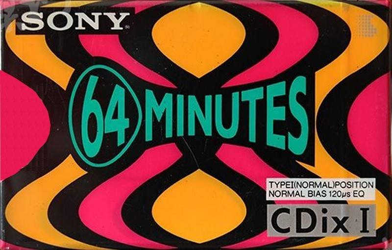Compact Cassette Sony CDix I 64 "C-64CDX1" Type I Normal 1991 Japan