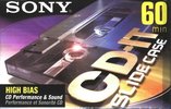 Compact Cassette Sony CD-IT 60 "C-60CDT2D" Type II Chrome 1999 North America
