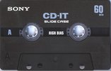 Compact Cassette Sony CD-IT 60 "C-60CDT2D" Type II Chrome 1999 North America