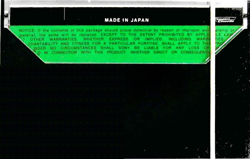 Compact Cassette Sony 90 "C-90FeCr" Type III Ferro Chrome 1976 Europe