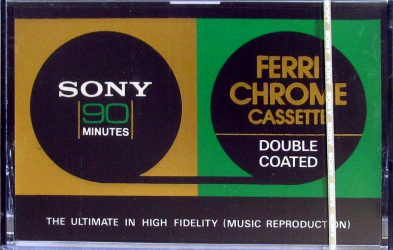Compact Cassette Sony 90 "C-90FeCr" Type III Ferro Chrome 1976 Europe