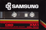 Compact Cassette Samsung XM-1 60 Type I Normal 1985 Europe