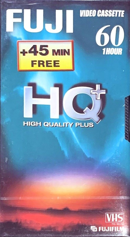 VHS, Video Home System Fuji HQ+ 60 Type I Normal 2002 Europe