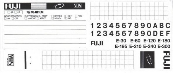 VHS, Video Home System Fuji HQ+ 60 Type I Normal 2002 Europe
