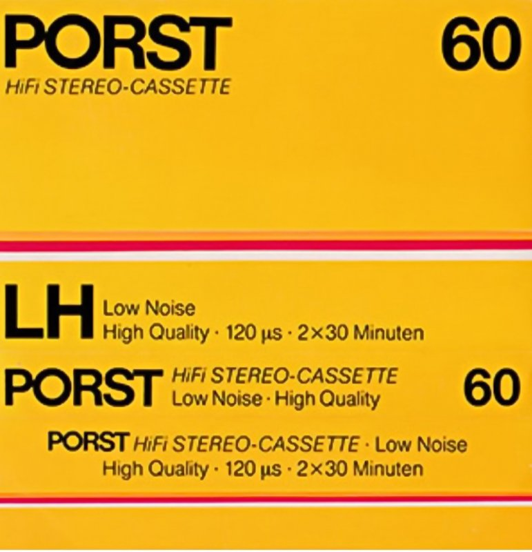Compact Cassette Porst 60 Type I Normal 1977 Germany