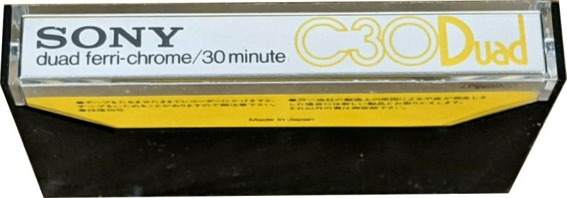 Compact Cassette Sony Duad 30 Type III Ferro Chrome 1977 Japan