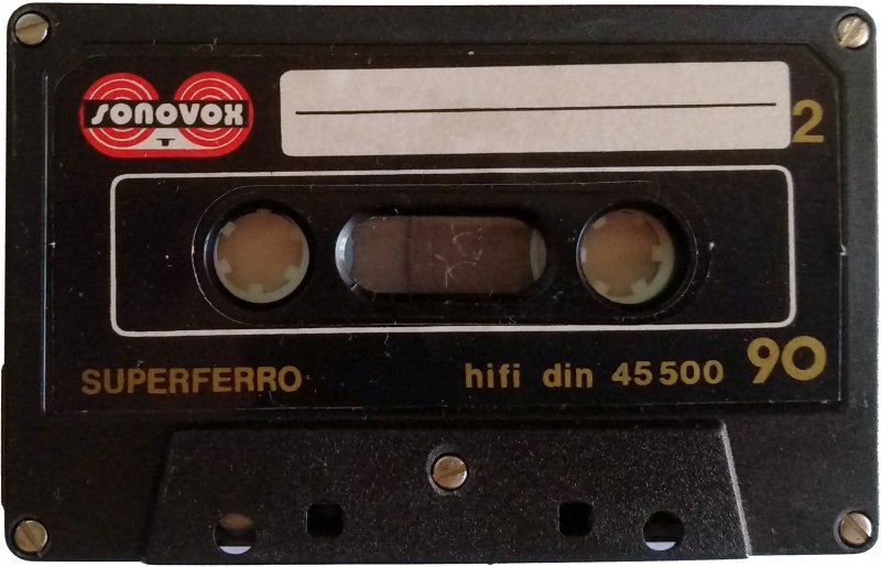 Compact Cassette Sonovox 90 "super ferro dinamic I" Type I Normal 1981 Portugal