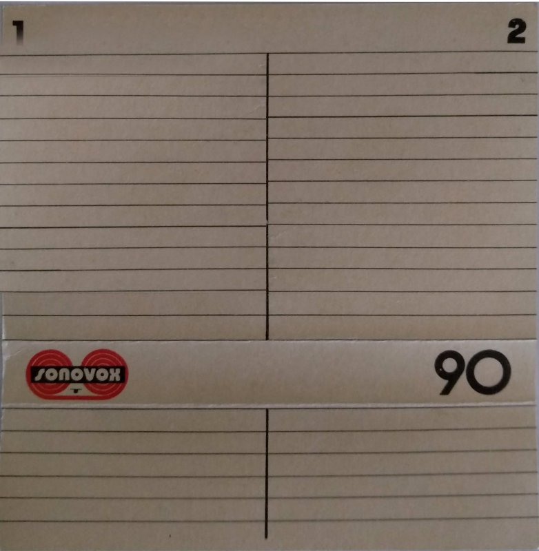 Compact Cassette Sonovox 90 "super ferro dinamic I" Type I Normal 1981 Portugal