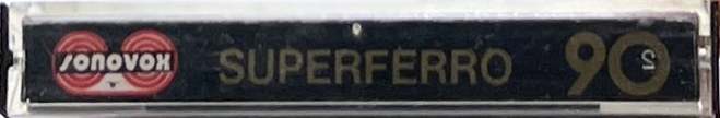 Compact Cassette Sonovox 90 "super ferro dinamic I" Type I Normal 1981 Portugal