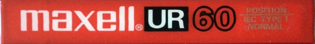 Compact Cassette Maxell UR 60 Type I Normal 1986 Europe