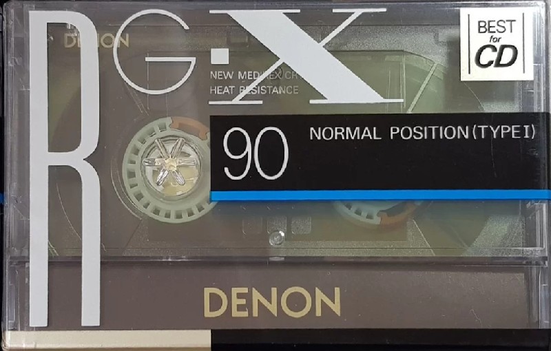 Compact Cassette Denon RG-X 90 Type I Normal 1990 Japan