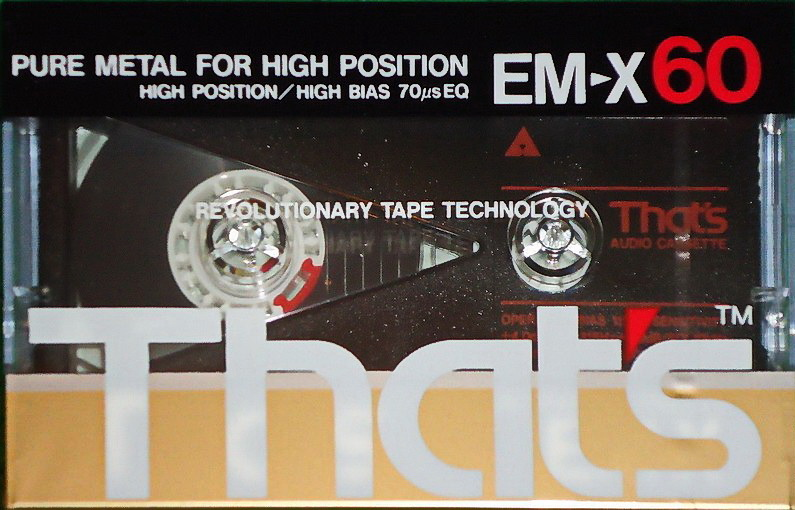 Compact Cassette Thats EM-X 60 Type II Chrome 1987 Europe