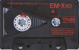 Compact Cassette Thats EM-X 60 Type II Chrome 1987 Europe
