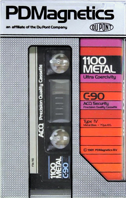 Compact Cassette PDM 1100 Metal 90 Type IV Metal 1981 Europe