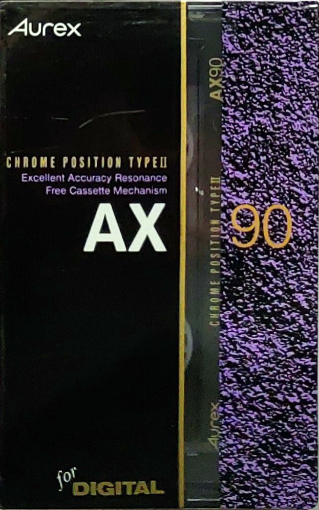 Compact Cassette Aurex AX 90 Type II Chrome 1990 Japan