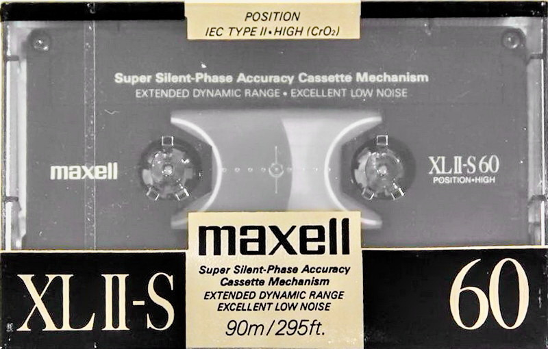 Compact Cassette Maxell XLII-S 60 Type II Chrome 1988 Europe