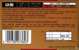 Compact Cassette Sony UX 90 Type II Chrome 1988 Europe