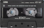 Compact Cassette AXIA AU-I 46 Type I Normal 1991 Japan