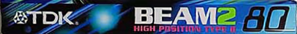 Compact Cassette TDK Beam 2 80 "BM2-80N" Type II Chrome 1998 Japan