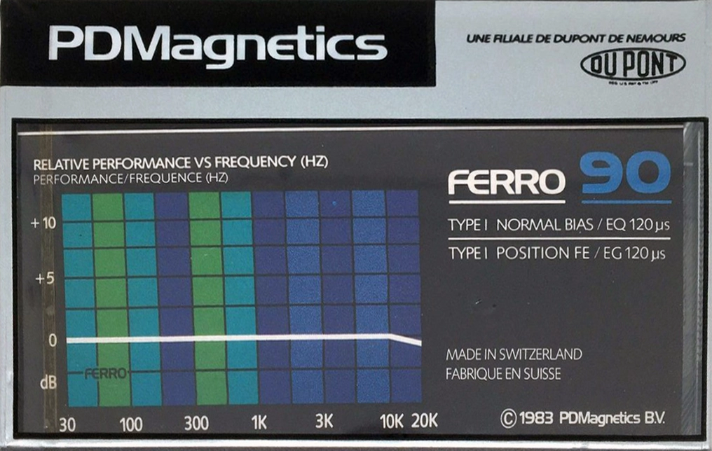 Compact Cassette PDM Ferro 60 Type I Normal 1983 Europe