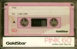 Compact Cassette Goldstar 60 "Pink" Type I Normal 1987 South Korea